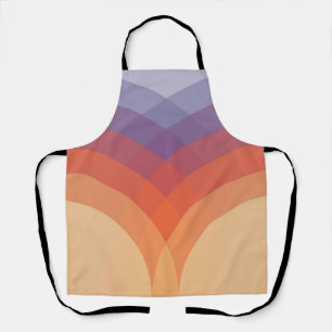Purple, orange and blue colourful pastel arches apron