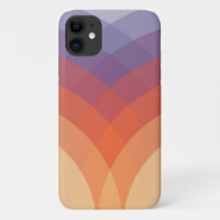 Purple, orange and blue colourful pastel arches