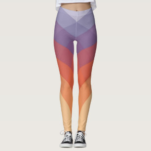 Purple, orange and blue colourful pastel arches  leggings