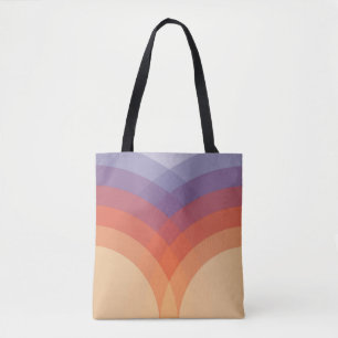Purple, orange and blue colourful pastel arches  tote bag