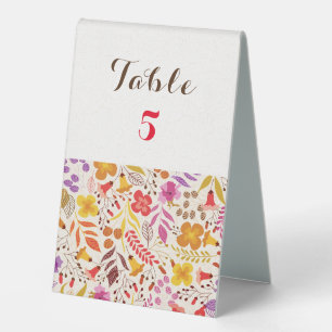 Purple Orange Boho Wildflower Foliage Wedding