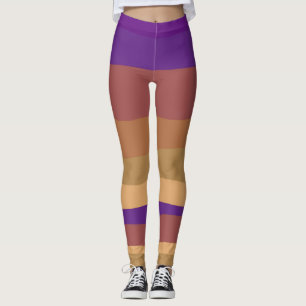 Purple & Orange Colourful Desert Leggings