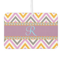 Purple Orange Diamond Chevron