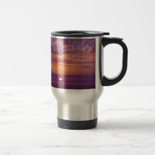 Purple Orange Florida Sunset Travel Mug
