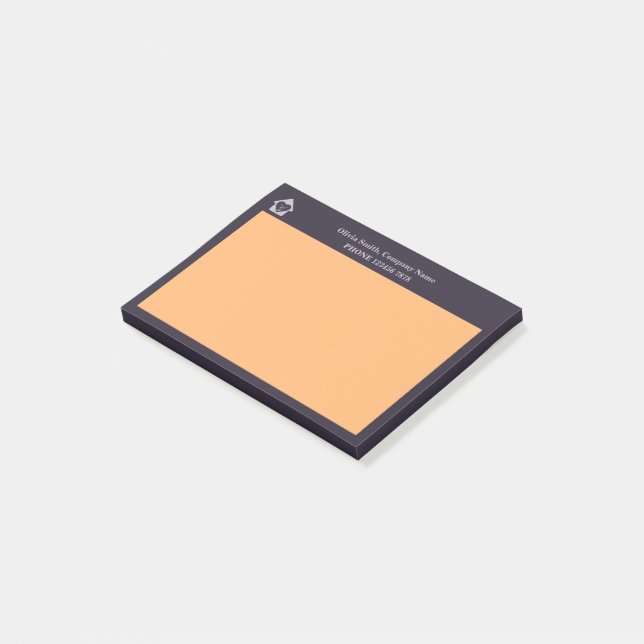 Purple & Orange Home Care Promotional Swag Post-it Notes (Angled)