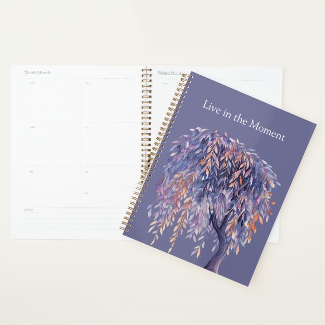 Purple Orange Leaves Tree Planner (Display)