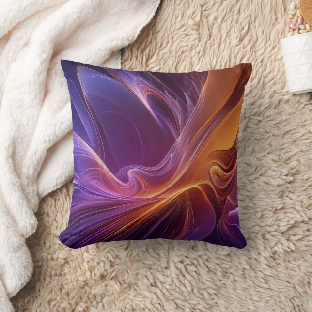 Purple orange radiant cushion (Blanket)