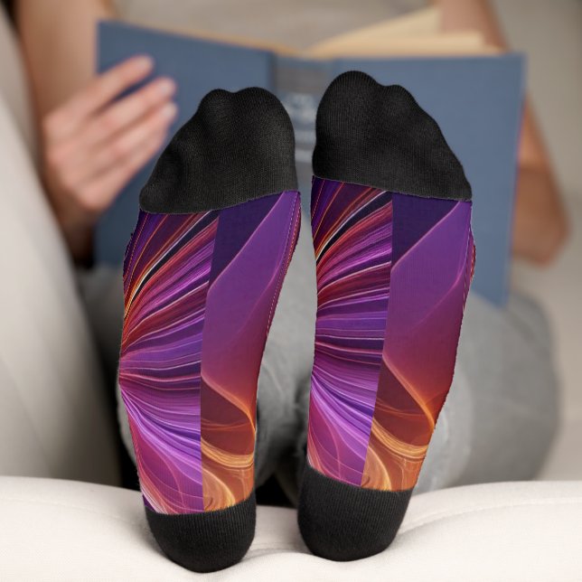 Purple orange radiant socks (Bottom)