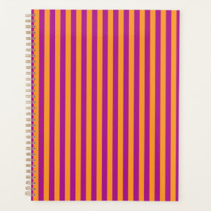 Purple Orange Stripes Seamless Pattern Planner