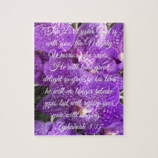 Purple Orchid / Bible Jigsaw Puzzle