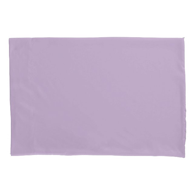 Purple Orchid Bloom Solid Colour Print Pillowcase (Front)