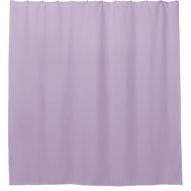 Purple Orchid Bloom Solid Colour Print Shower Curtain (Front)