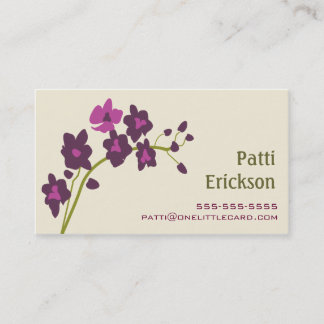 Purple Orchid Business Card