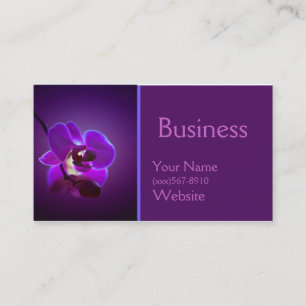 Purple Orchid Business Card