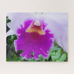 purple orchid closeup jigsaw puzzle