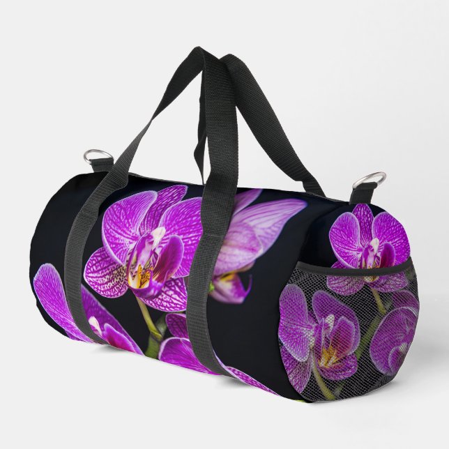 Purple orchid duffle bag (Right Corner)