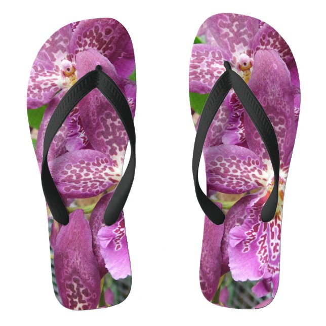 Purple Orchid Flip Flops (Footbed)