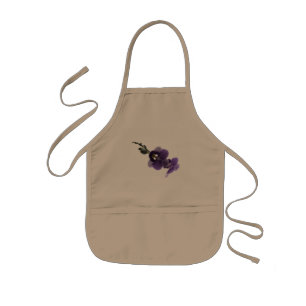 Purple orchid flower, Apron