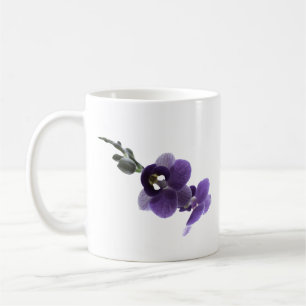 Purple orchid flower, mug