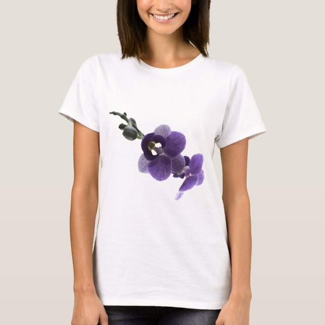 Purple orchid flower T-Shirt (Front)