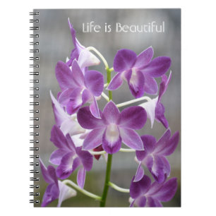 Purple Orchid Flowers Kauai Notebook