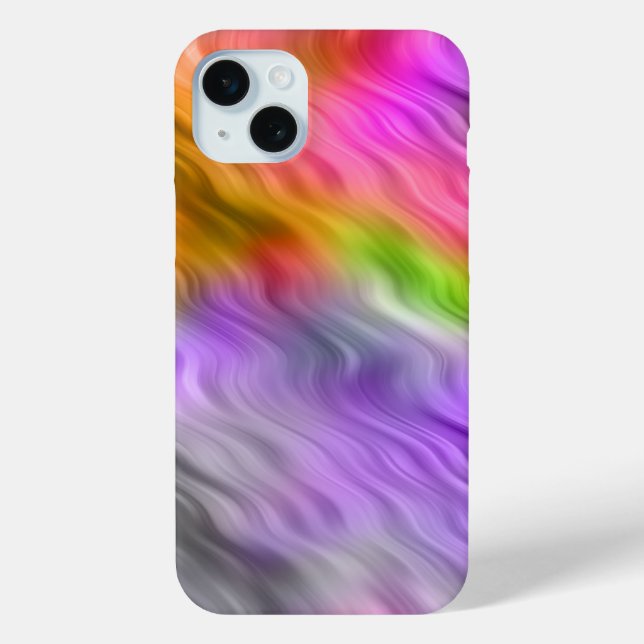 Purple Orchid Wavy Texture Case-Mate iPhone Case (Back)