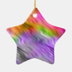 Purple Orchid Wavy Texture Ceramic Tree Decoration
