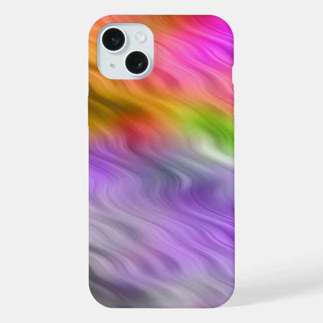 Purple Orchid Wavy Texture iPhone Case (Back)