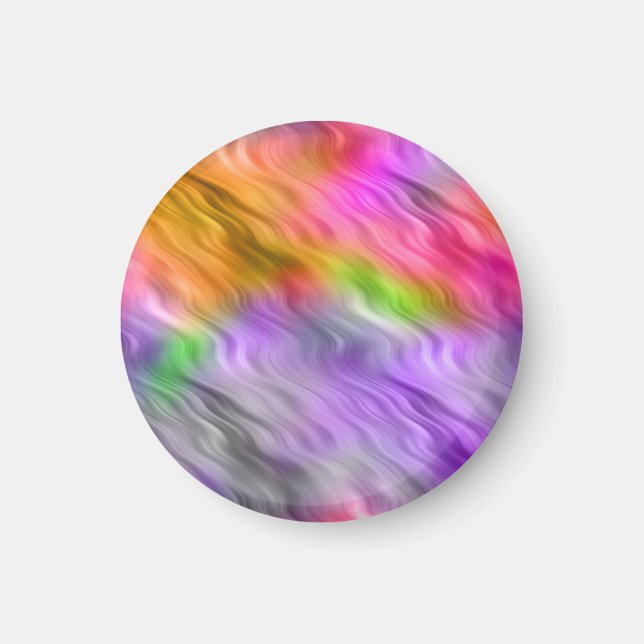 Purple Orchid Wavy Texture Magnet (Front)