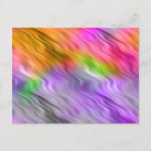 Purple Orchid Wavy Texture Postcard
