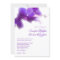 Purple Orchid Wedding Invitation