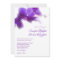 Purple Orchid Wedding Invitation