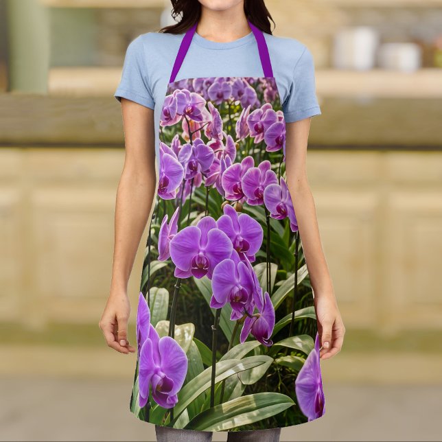 Purple Orchids Apron (Creator Uploaded)