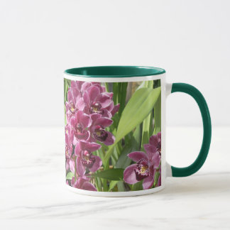 purple orchids mug