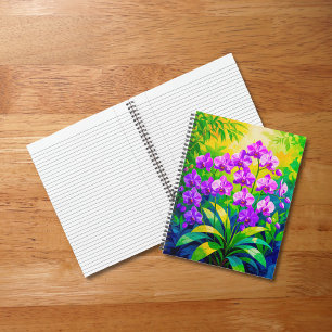 Purple Orchids Notebook