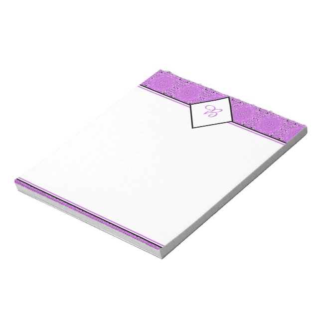 Purple oriental design notepad (Rotated)