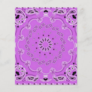 Purple oriental design scrapbook background paper