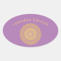  purple oriental ornament  ramadan kareem sticker