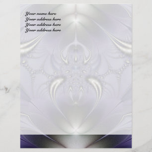 Purple Ornament Letterhead Design