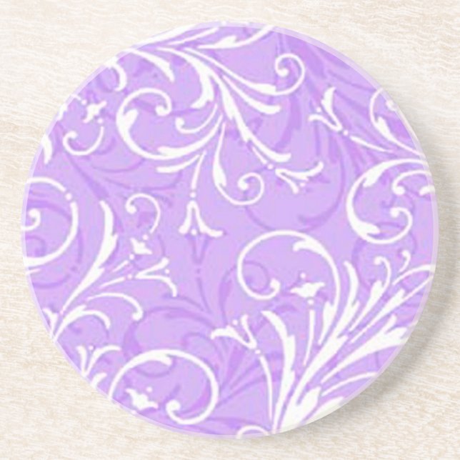 Purple Ornamental Coaster (Front)