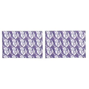 Purple ornate. pillowcase