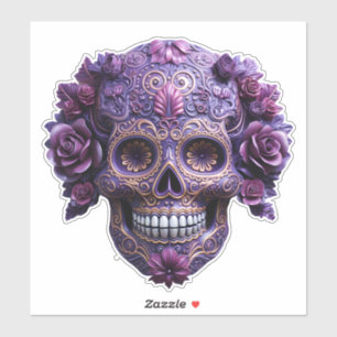 Purple Ornate Sugar Skull