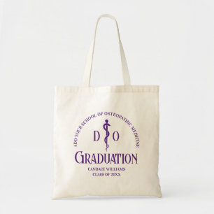 Purple Osteopathic Medical School Graduation Tote Bag