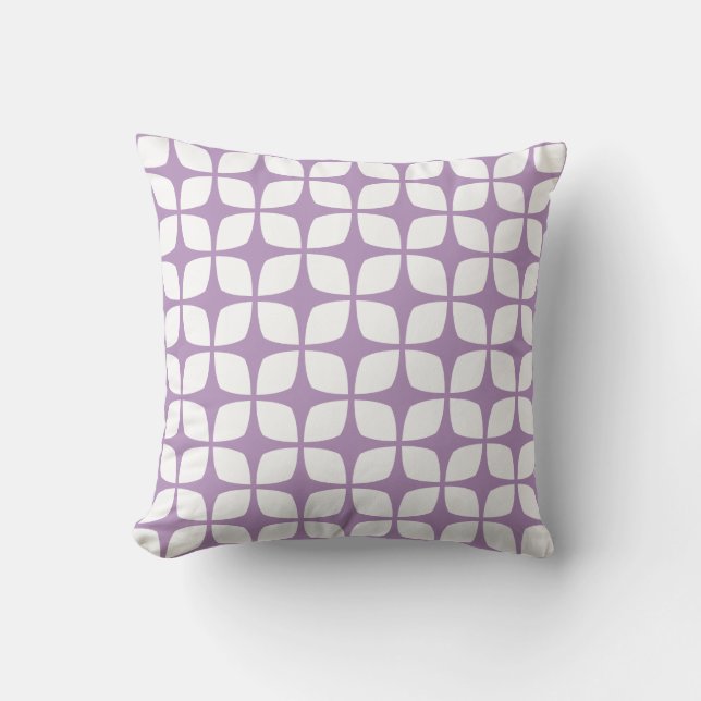 Purple Outdoor Pillows - Modern Pattern (Front)