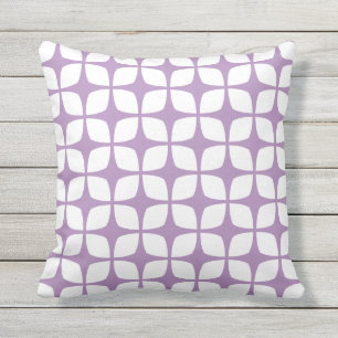 Purple Outdoor Pillows - Modern Pattern