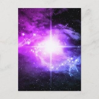 Purple Outer Space Postcard