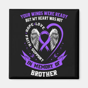 Purple overdose awareness day items in memory of b magnet