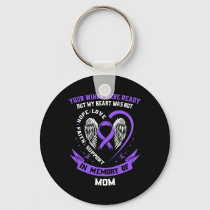 Purple Overdose Awareness Day Items In Memory Of M Key Ring