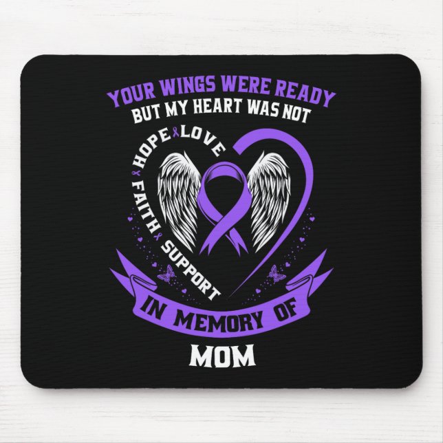 Purple Overdose Awareness Day Items In Memory Of M Mouse Mat (Front)