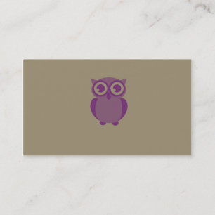 Purple Owl Business Cards